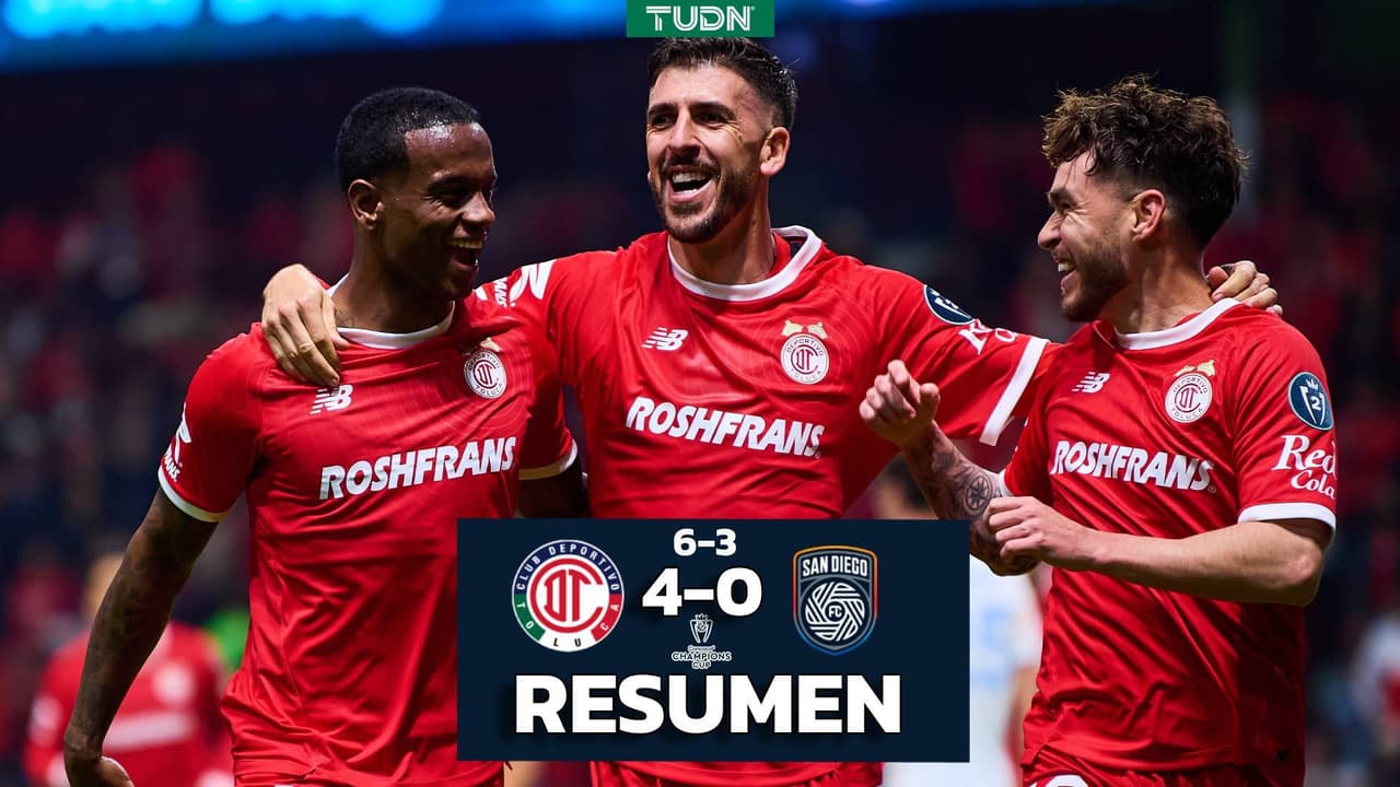Toluca elimina al San Diego en los Octavos de Final de la Concacaf Champions Cup
