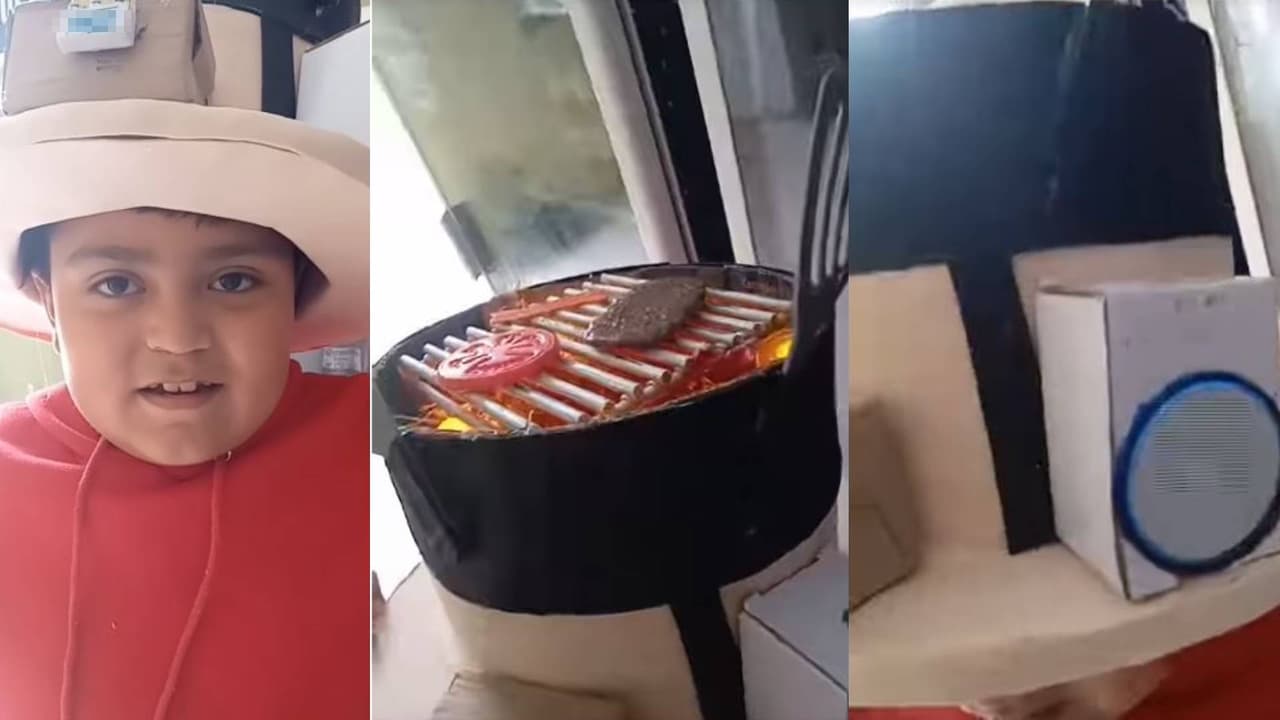 Papás mexicanos presumen el diseño del 'sombrero loco' de sus hijos
<br>