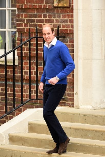 Así salió el Duque de Cambridge del hospital tras el nacimiento.