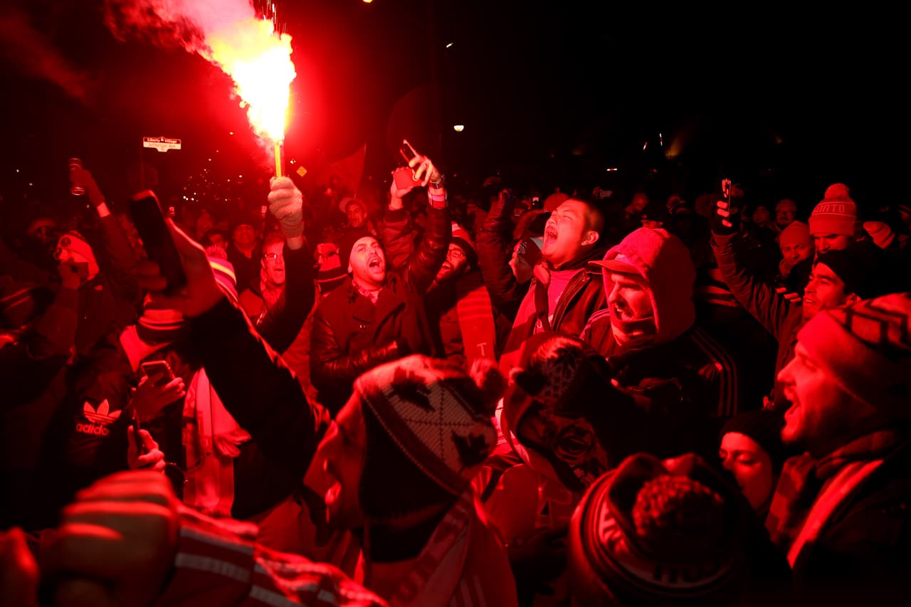 La afición de Toronto FC haciéndose sentir de cara a la final. Los boletos para la final de la MLS fueron completamente vendidos a tres minutos de estar disponibles.