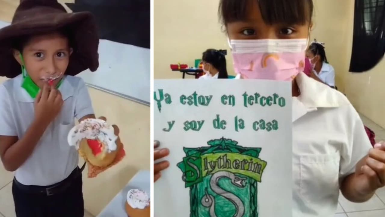 Los alumnos supieron cuál era su casa gracias tras morder un cupcake