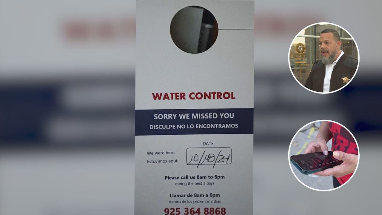 Si le han dejado este volante o notificación en su casa en Chicago o Cicero, esté atento porque podría ser una estafa