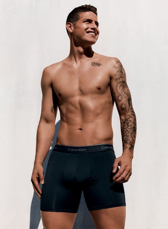 Los famosos calzoncillos de James Rodríguez también los ha modelado Mark Wahlberg y Justin Bieber.