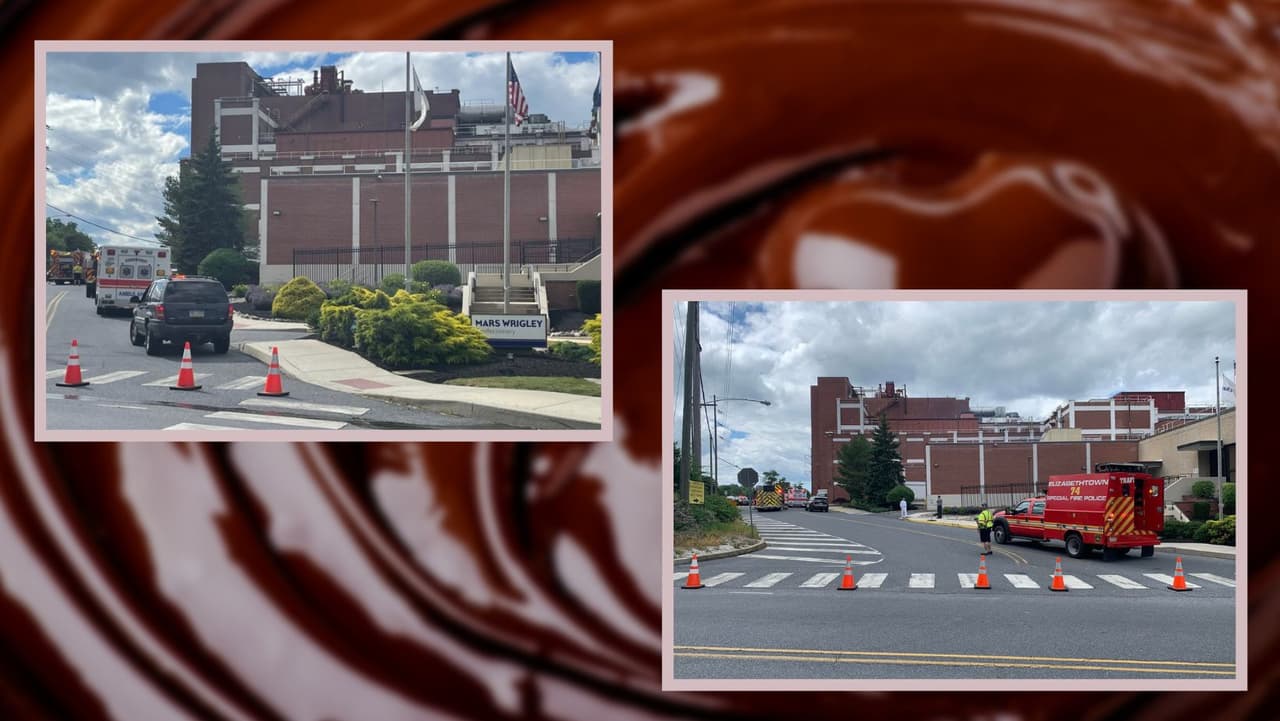 Dos personas son rescatadas de un tanque de chocolate en la fábrica M&M Mars en Pensilvania