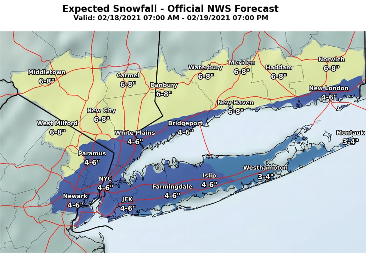 Esta es la predicción de acumulación de nieve.