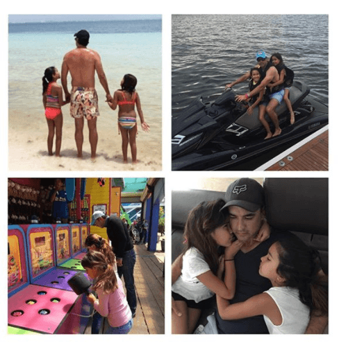 El ejemplo de su papá ha sido fundamental en sus vidas. Karla dice que su esposo las ha sabido guiar "con amor, respeto, trabajo y humildad".