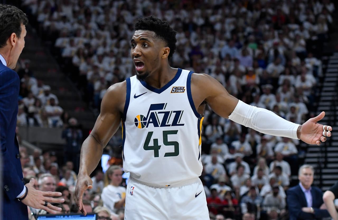 En la NBA, Donavan Mitchell jugador de Utah Jazz.