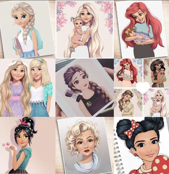 En su página de Instagram @kristenkreveesart muestra mucha otras de sus ilustraciones que están a laventa a través de su blog https://kristenkreeves.wordpress.com/