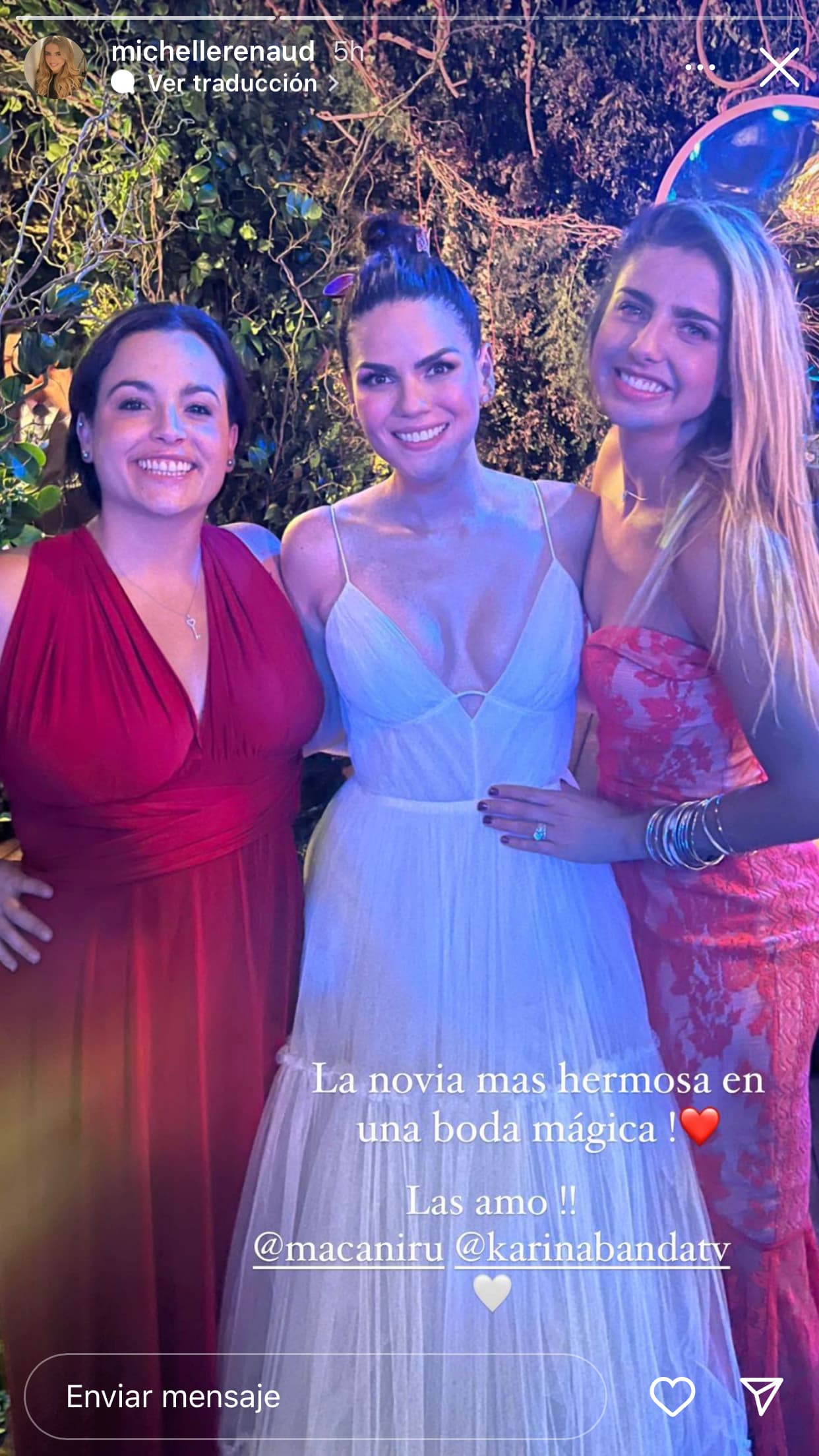Sin duda, por momentos así Karina Banda reflejó la contagiosa felicidad que dejó ver en las fotos y videos que se dieron a conocer de su boda. 
<br>