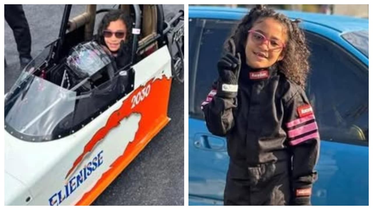 Sólo tenía 7 años: Elienisse Zoe Díaz, la piloto infantil de dragsters que murió tras un accidente en Orlando