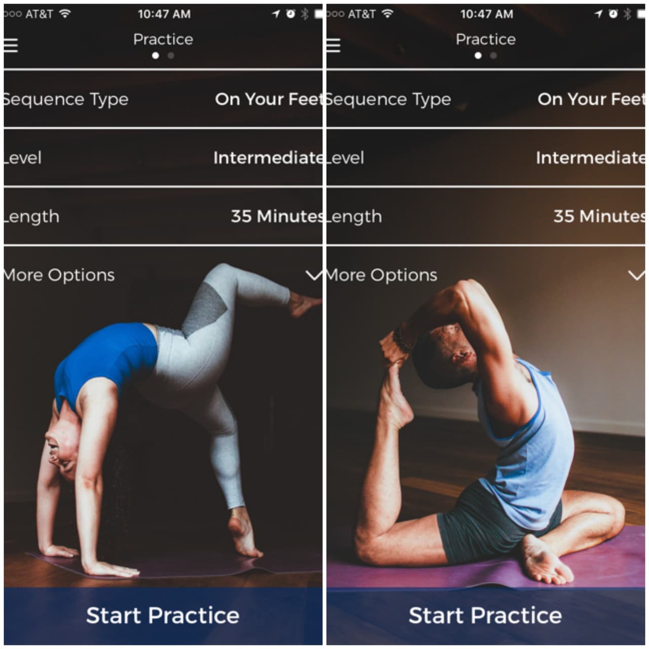 Esta app para practicar yoga en casa ayuda a mantener la disciplina y el ambiente de un estudio, fomentando la constancia.