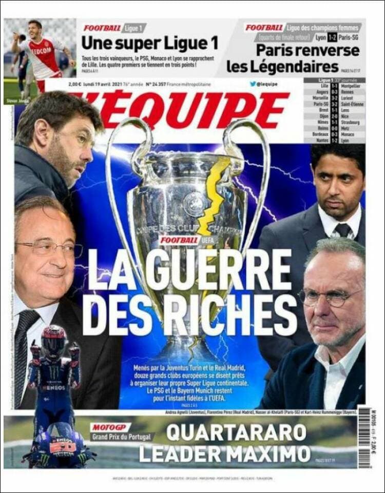 Estos son algunos encabezados de los medios de comunicación.