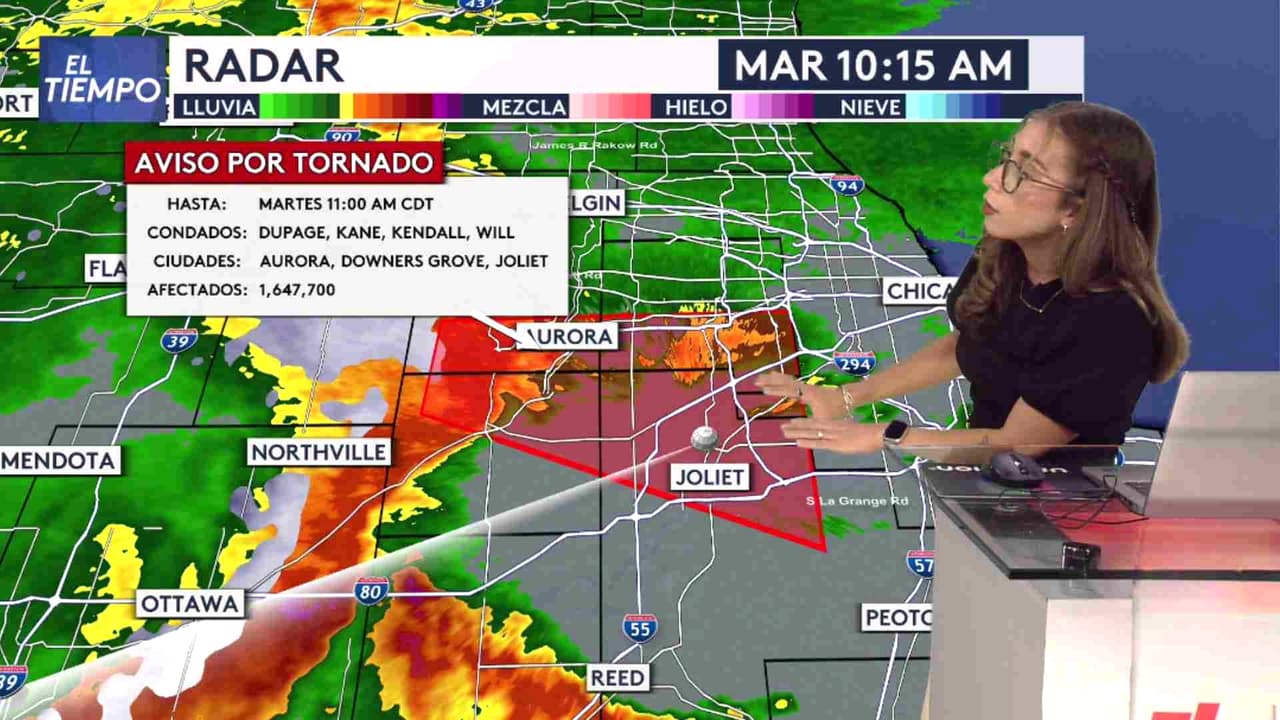 Alerta Meteorológica en Chicago: Emiten aviso de tornado y tormentas severas con vientos de hasta 85 mph