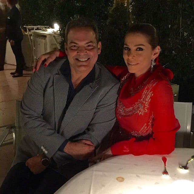 Junto a Michael Purchades, la conductora tuvo una cena glamurosa.