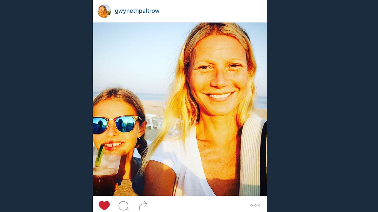 Gwyneth Paltrow y su hija Apple.