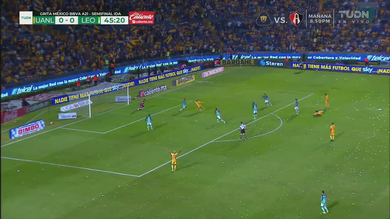 ¡No se cansan de fallar! Tigres sigue tocando la puerta ante León