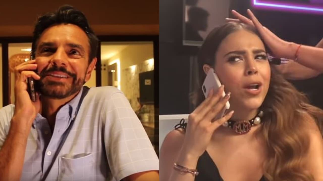 En el clip, Derbez llama por teléfono a Danna Paola y le recuerda que no se han visto desde que colaboraron en 'La familia P. Luche', además la invita al estreno de su filme.