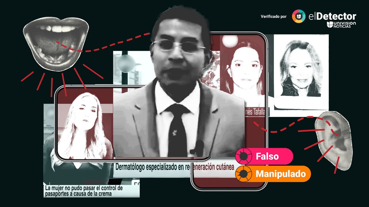 Esa mujer no fue detenida supuestamente en un aeropuerto de México porque la apariencia de su cara cambió por una crema