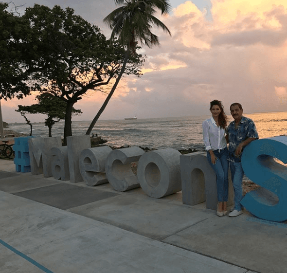 Ana Patricia tuvo tiempo para conocer la belleza de este país.