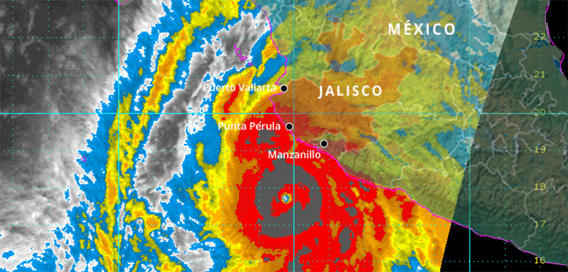 El histórico huracán Patricia fue aún más potente de lo pensado 
