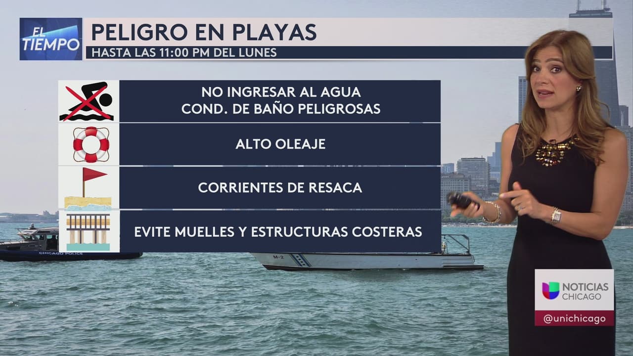 Emiten declaración de peligro en playas de Illinos: Evite nadar en el Lago Michigan