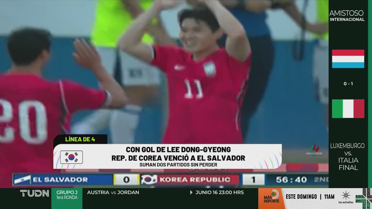 Corea se impone a El Salvador en partido de preparación