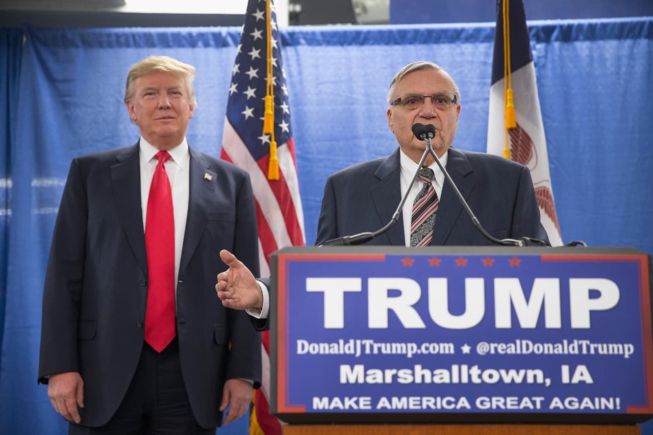 Desde el anuncio de la candidatura a la presidencia Donal Trump recibió el apoyo de Joe Arpaio