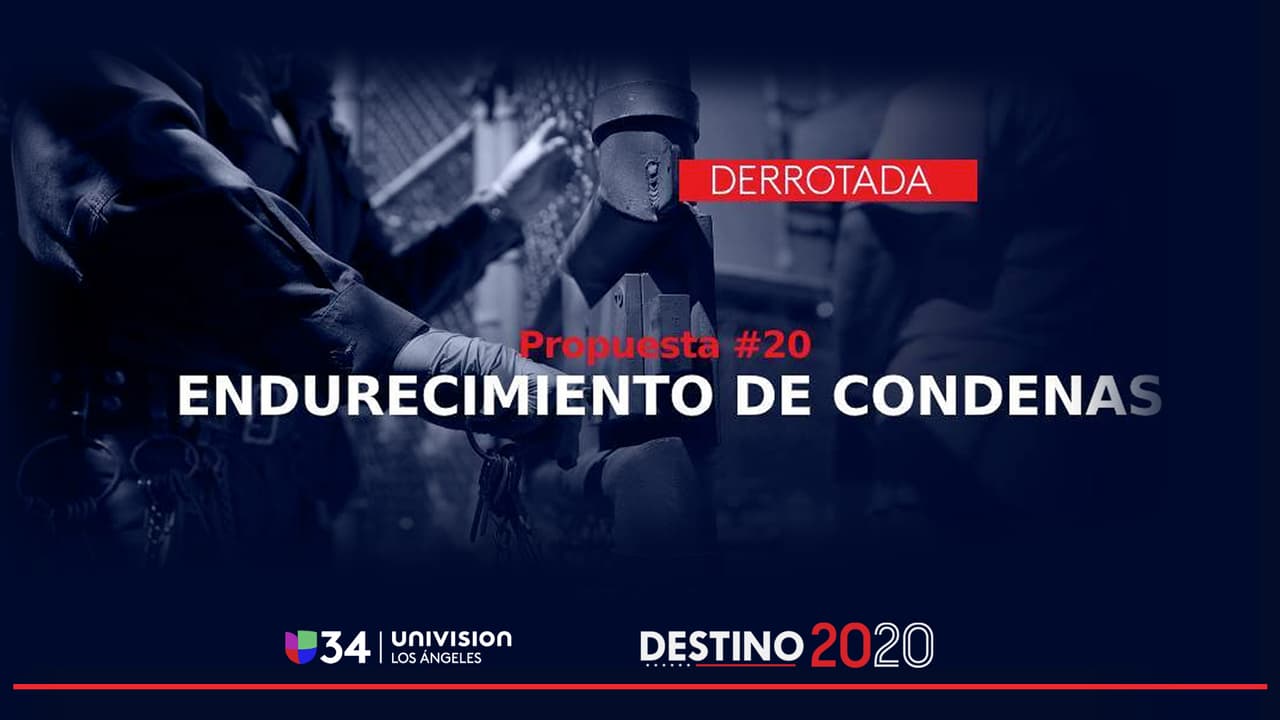 Californianos votaron en contra de la propuesta 20 que buscaba agregar delitos a la lista de crímenes violentos
