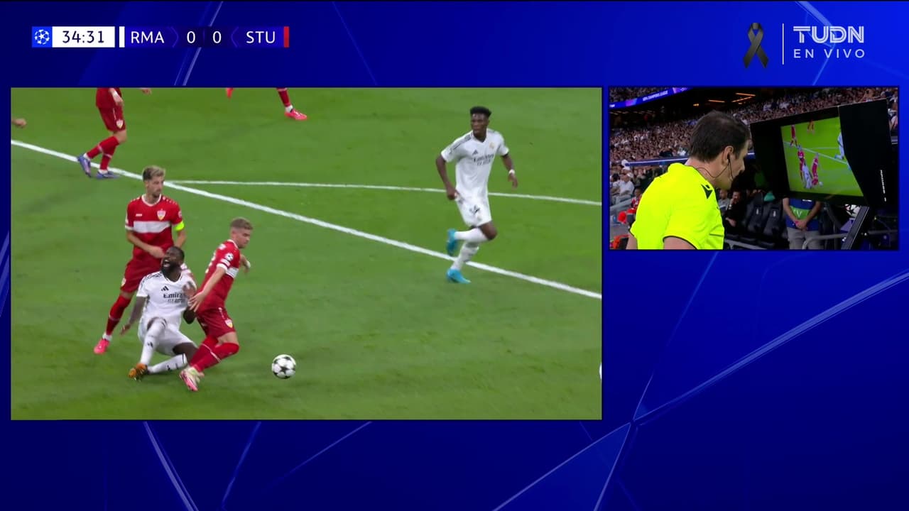 ¡El VAR dice que no! Real Madrid ya festejaba un penal a favor