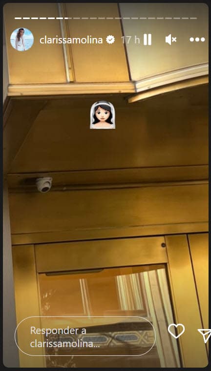 No fue un encargo cualquiera: se trató de la primera prueba de su vestido de novia. 
<br>