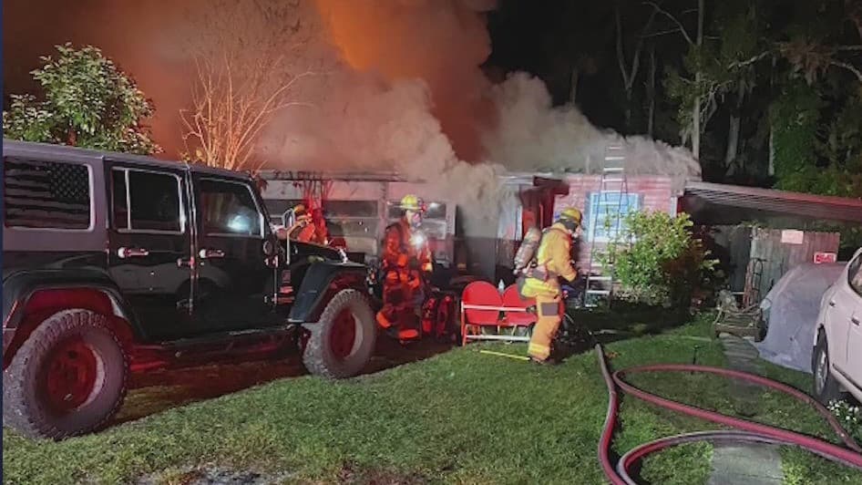 Familia pierde su hogar por incendio de casa rodante en Seminole