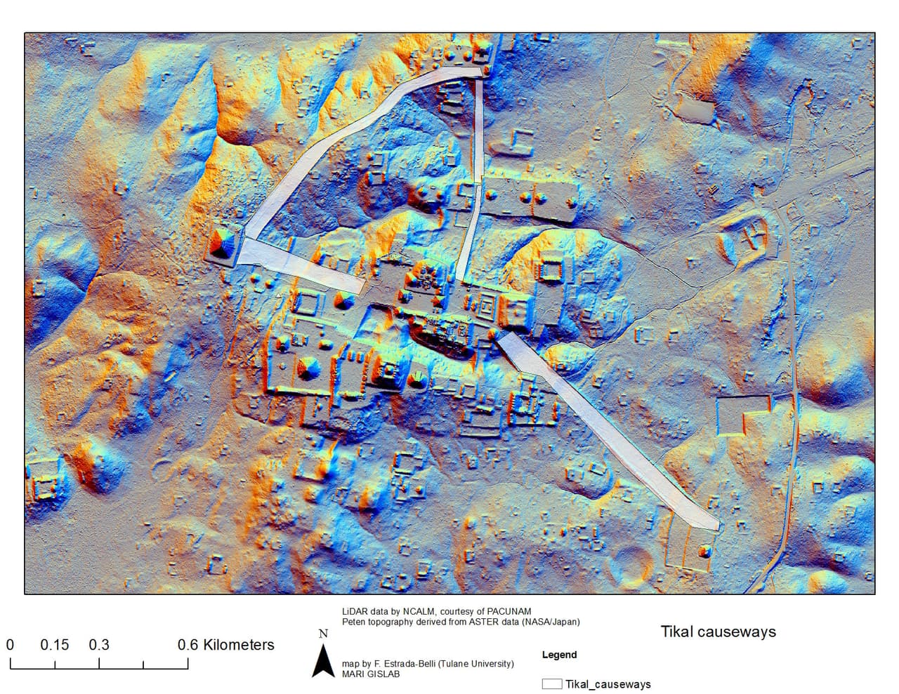 Una muralla de 14 kilómetros alrededor de la ciudad Maya de Tokai también fue descubierta con la nueva técnica. Estas excavaciones han sido financiadas por la National Geographic Society y forman parte del documental "Tesoros Perdidos de los mayas", producido por el canal National Geographic, a estrenarse el próximo 11 de febrero.