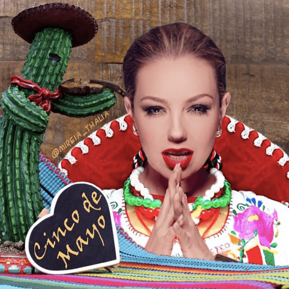 Thalía: la actriz mexicana siempre recuerda a sus paisanos que viven en Estados Unidos y los invita a tomarse un tequila a nombre de México y el orgullo que se siente ser mexicano.