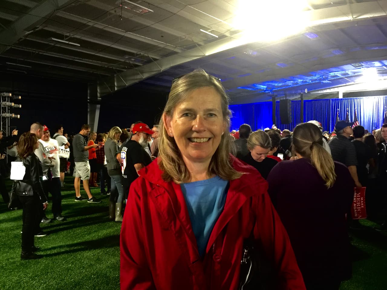 Carol Clarke en el evento de Melania.