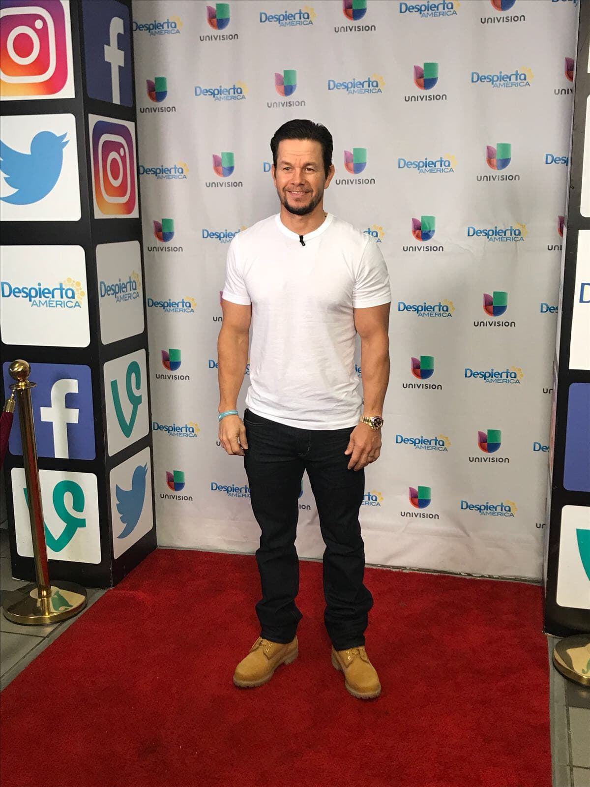 Este día en Despierta le dimos la bienvenida al actor Mark Wahlberg.