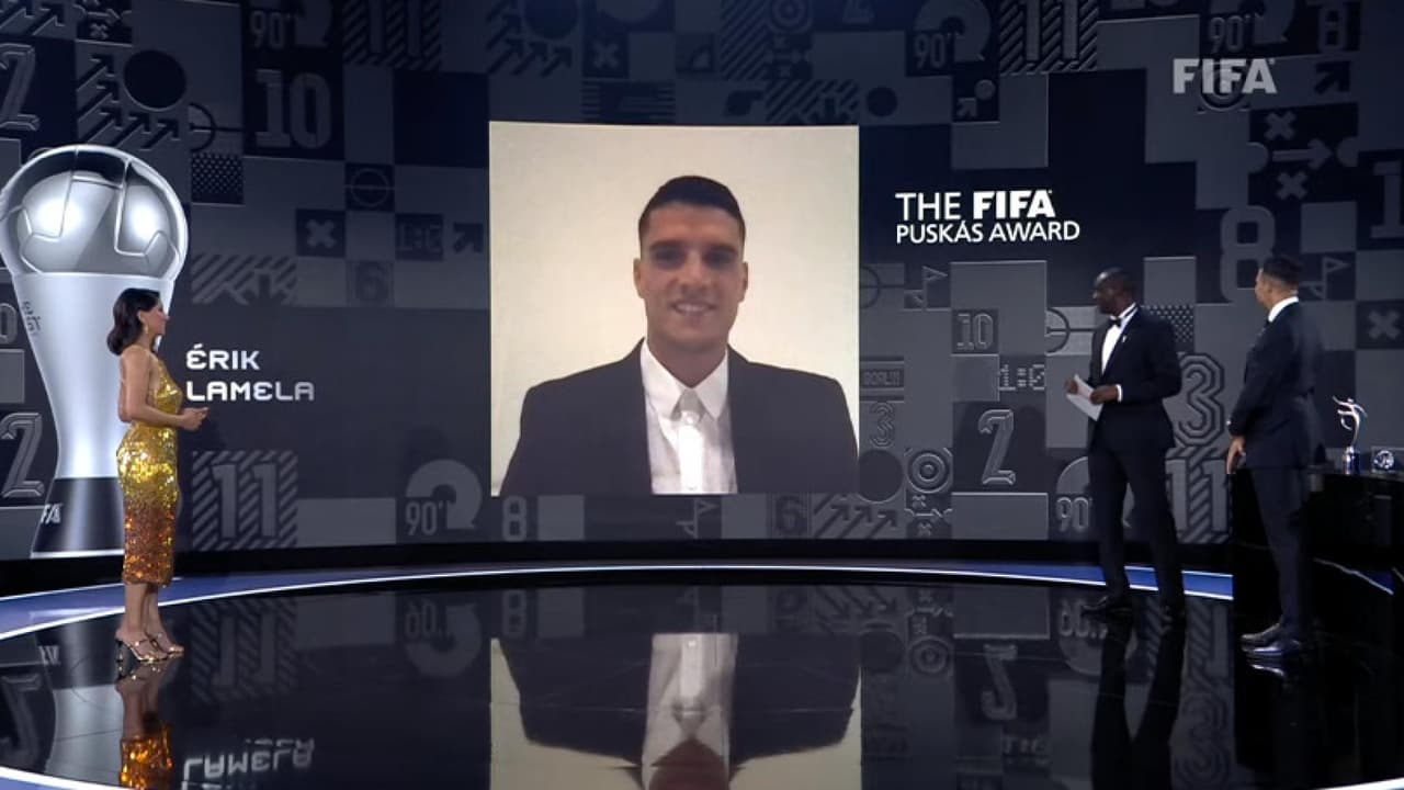 Erik Lamela gana el Premio Puskás de FIFA al Mejor Gol del 2021