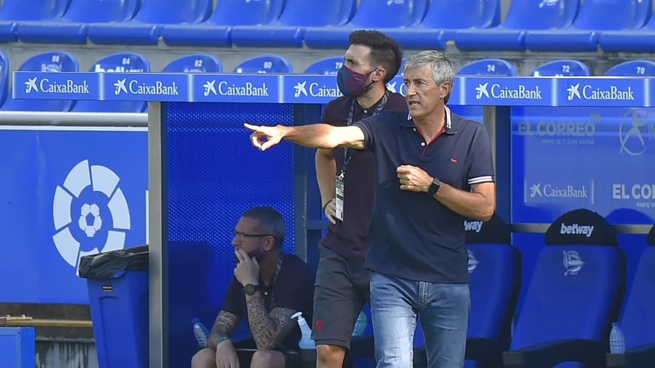 Quique Setién: “Mi relación con Messi es buena, igual que con el resto”