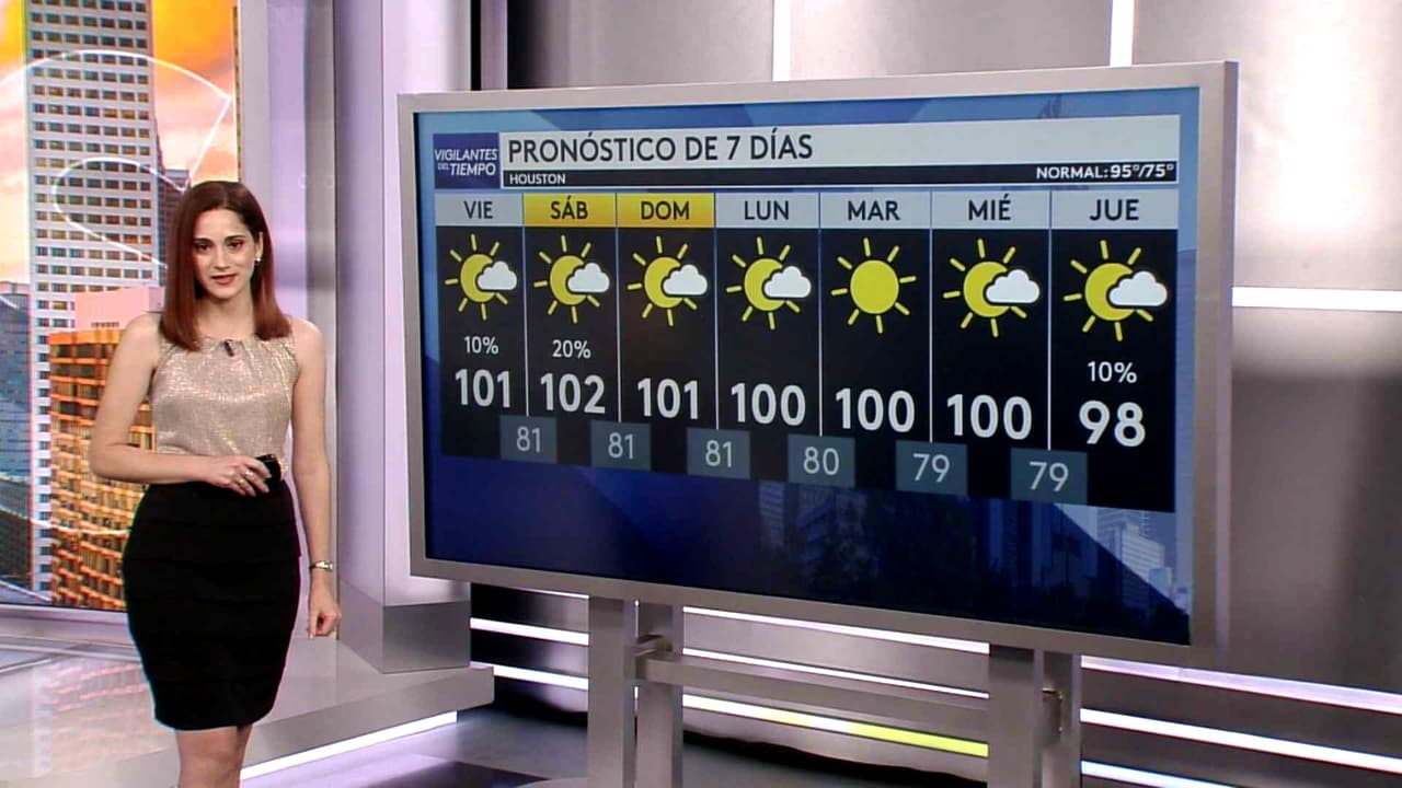 Pronóstico del tiempo hoy en Houston: Día muy caluroso con poca nubosidad; el termómetro alcanzará 101 °F