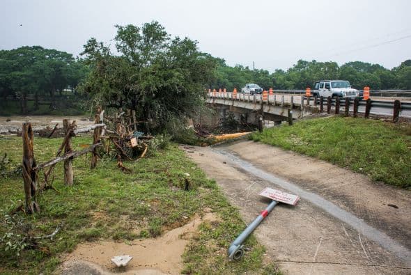 Algunas zonas de la capital texana quedaron bajo el agua luego de las intensas lluvias de los últimos días.