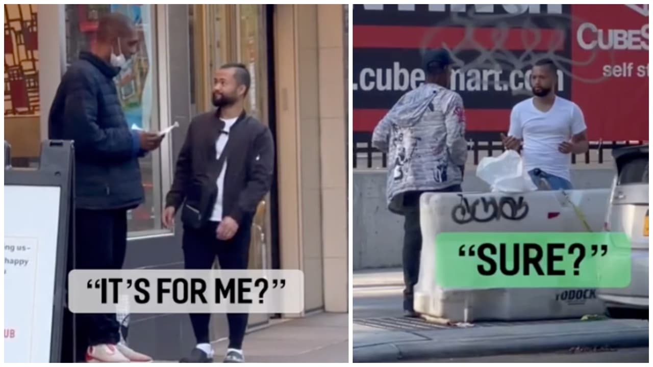 Tiktoker de Nueva York le regala miles de dólares a indigentes y sus videos se hacen virales