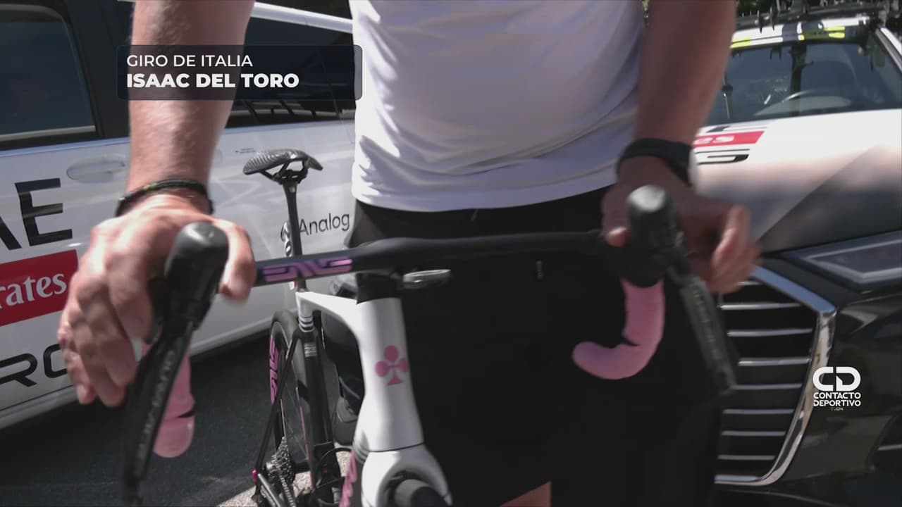 El detalle de la bicicleta de Isaac del Toro