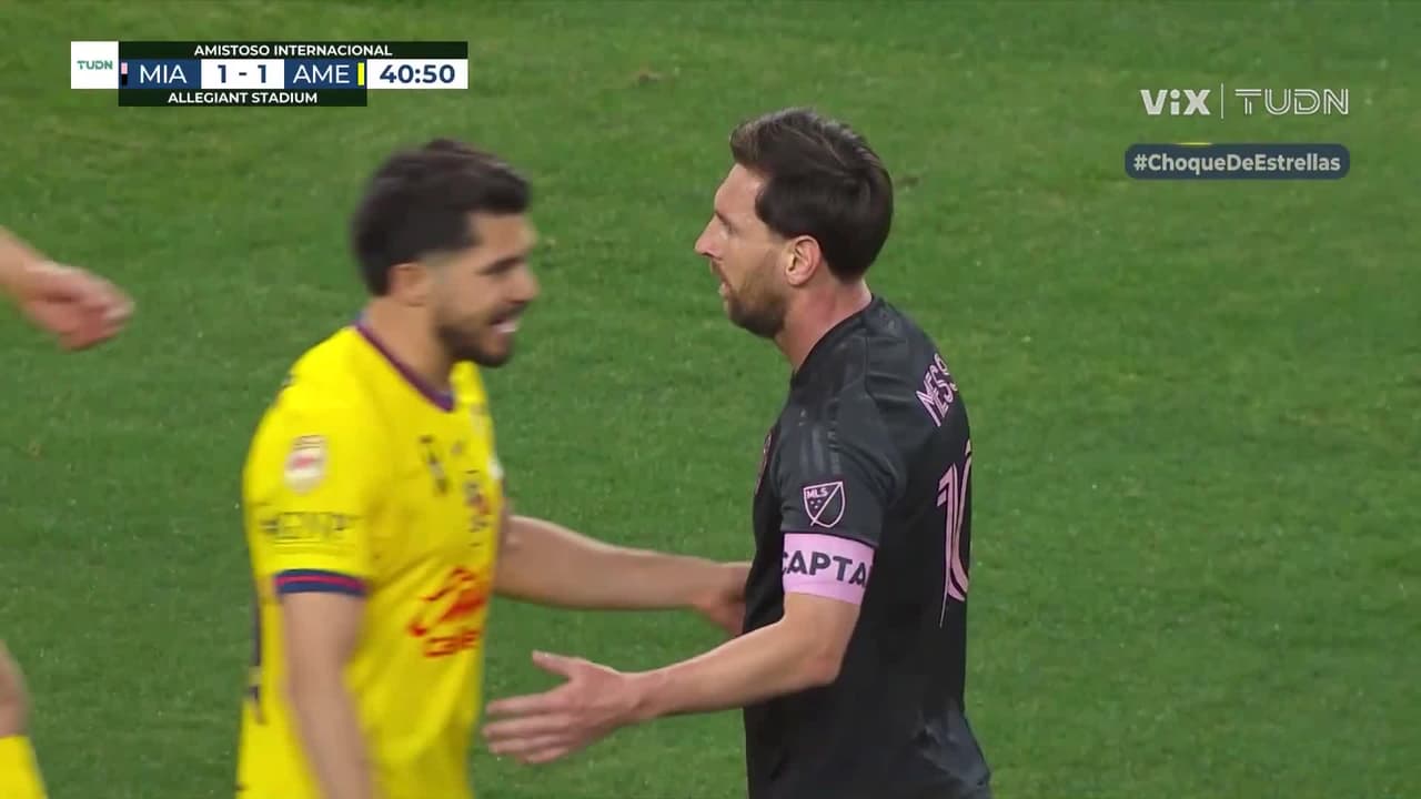 Así fue el intercambio de palabras entre Henry Martín y Messi en Las Vegas