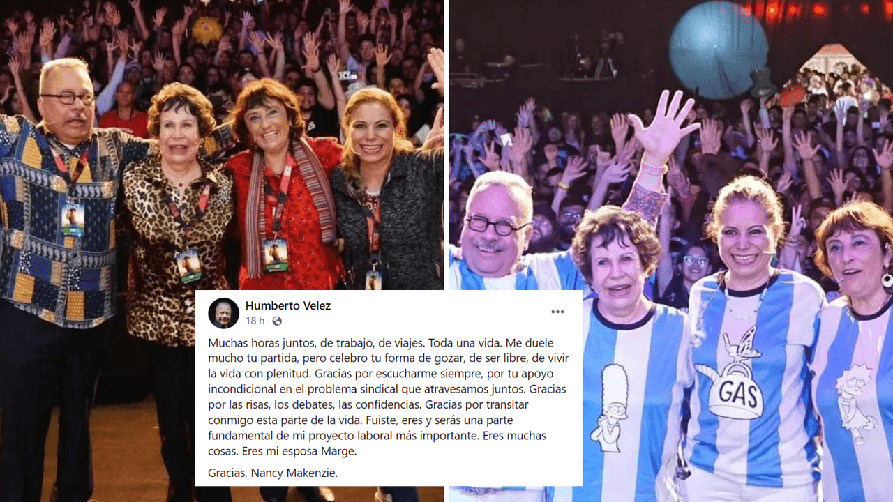 Así despidió Humberto Velez a Nancy MacKenzie.