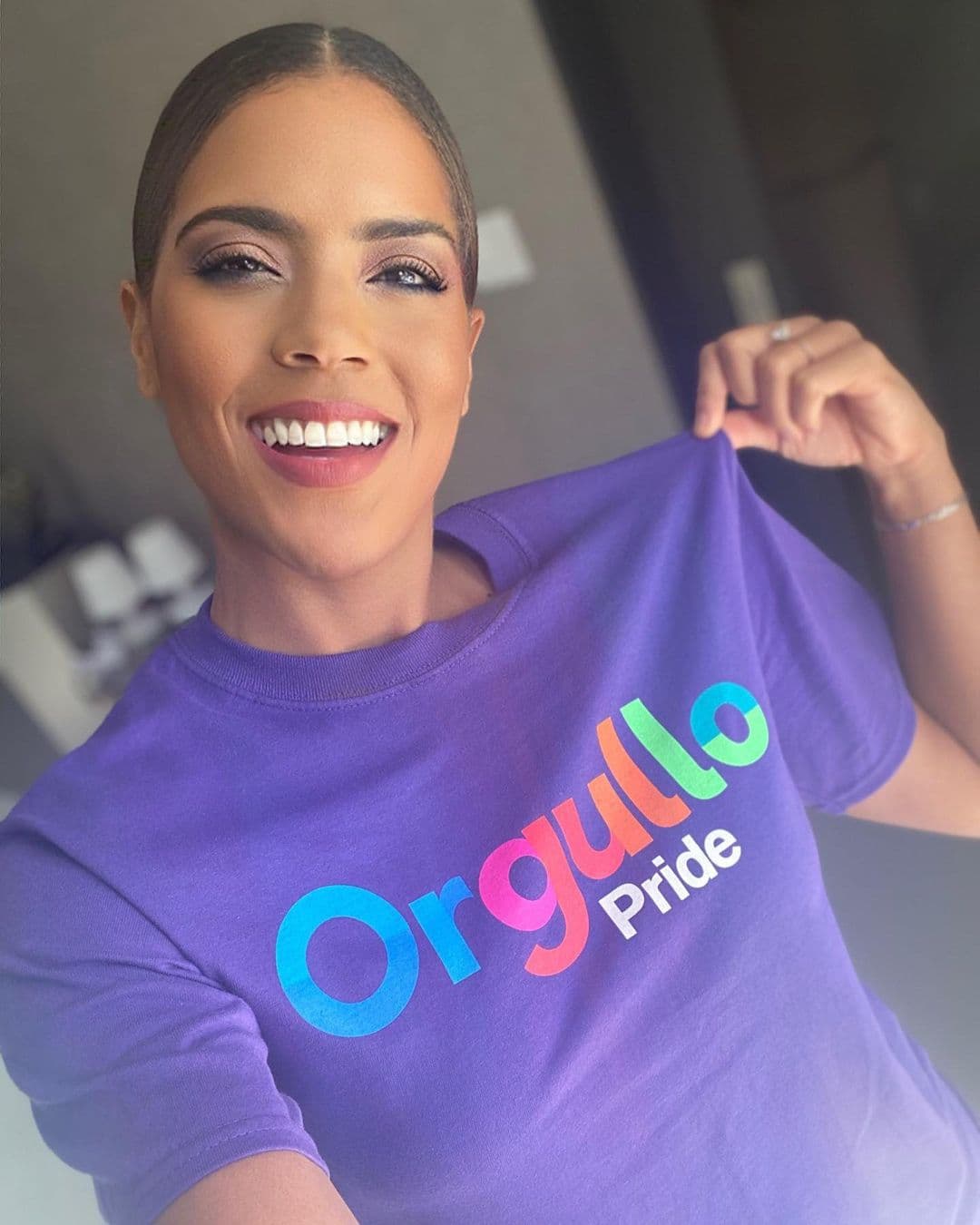 Desde casa, Francisca se unió a la manifestación de respeto hacia todas las personas sin importar ninguna de sus condiciones.