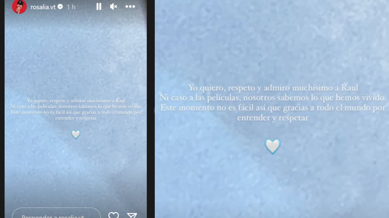 Este es el mensaje con el que Rosalía se pronuncia luego de que Rauw Alejandro confirmó su separación.