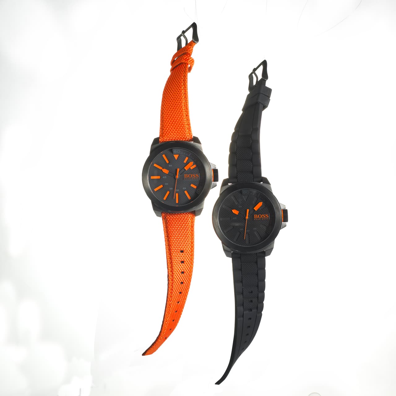 Si quieres algo más ‘sporty’, prueba el Boss Nylon Watch Strap, ¡y con ello lucirá muy deportivo!