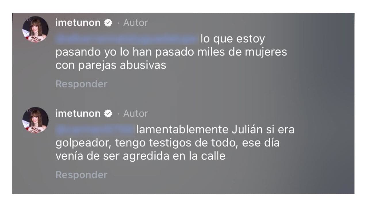 Imelda Tuñón acusa al fallecido Julián Figueroa de haberla agredido.