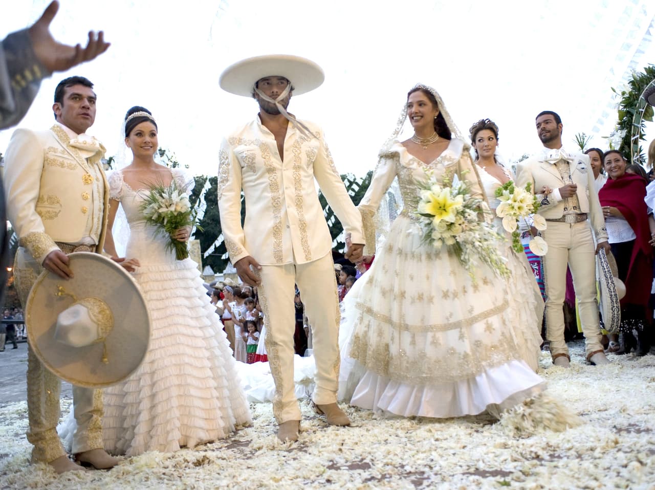 Su boda fue muy mexicana.
