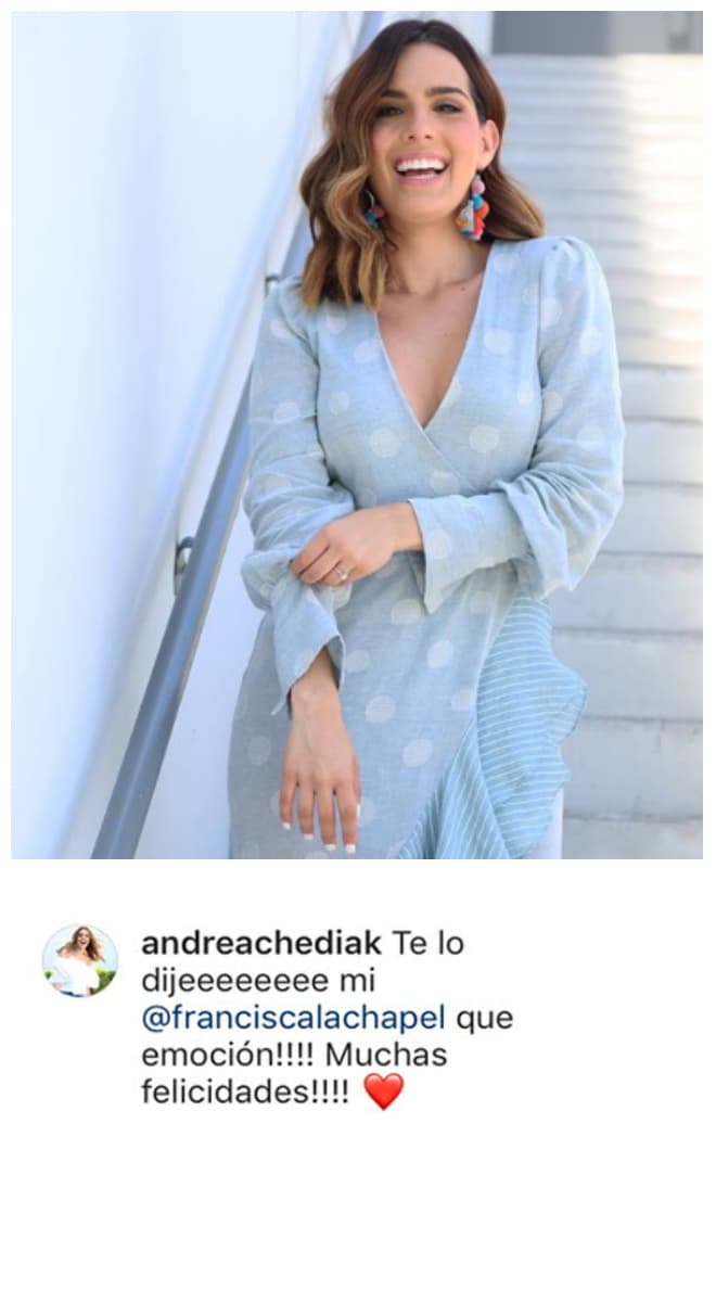 Andrea Chediak recibió con mucha emoción la noticia.