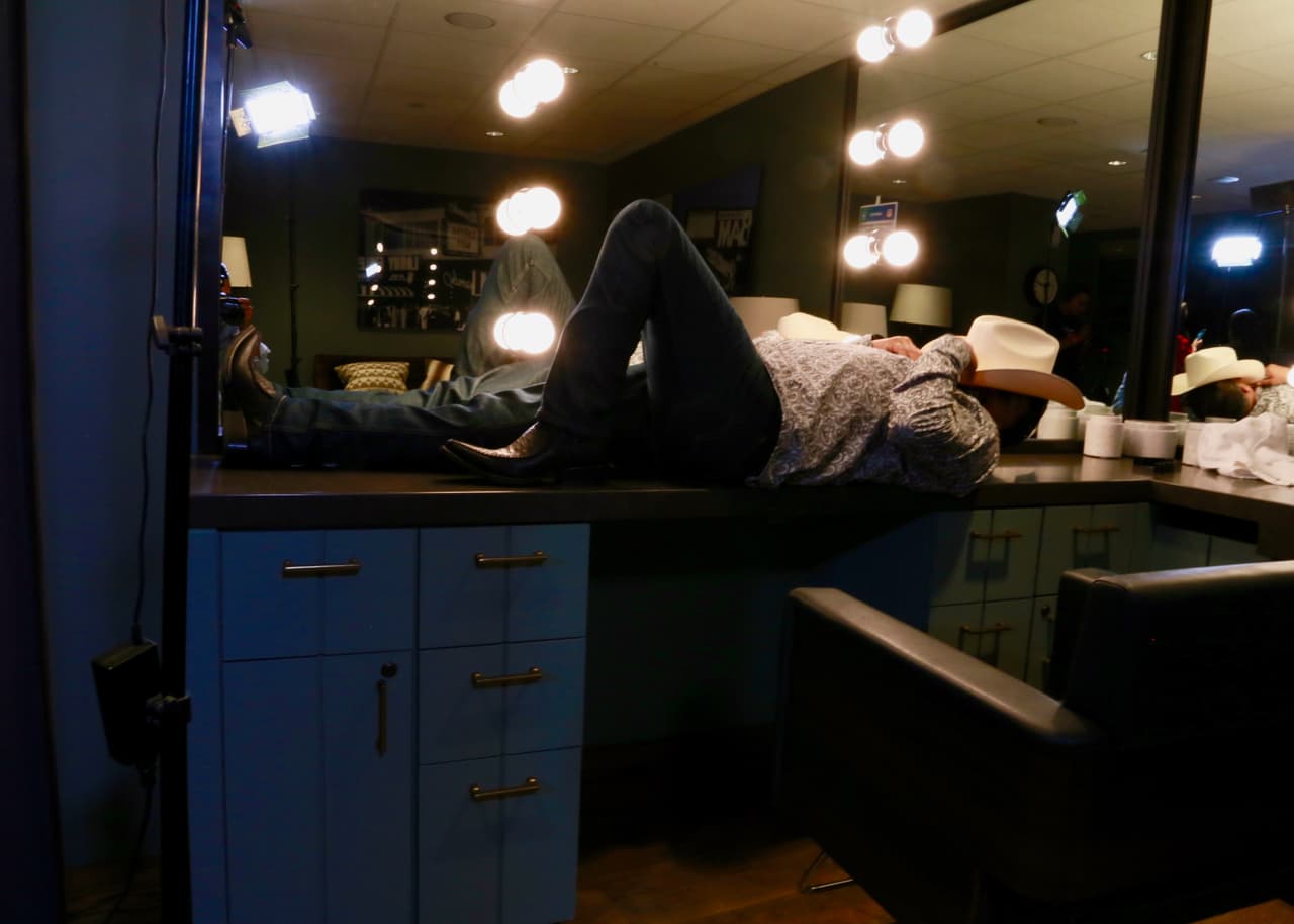 Y aunque no lo crean, hasta le dio tiempo de tomar una pequeña siesta.